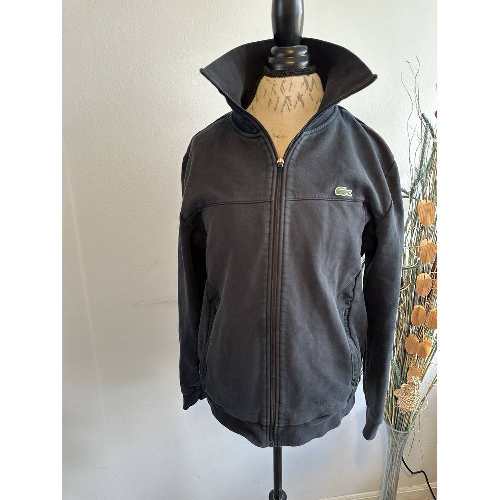 Lacoste Sport Mens Large Fleece Lined Spell Out Novak‎ Djokovich Tennis Jacket